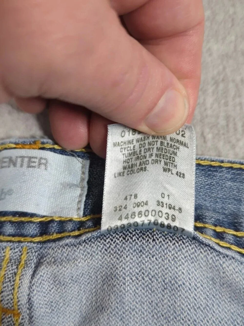 Levi's Silver Tab Carpenter Jeans Men's 33x32 (Fit 33x31) Blue Faded Baggy